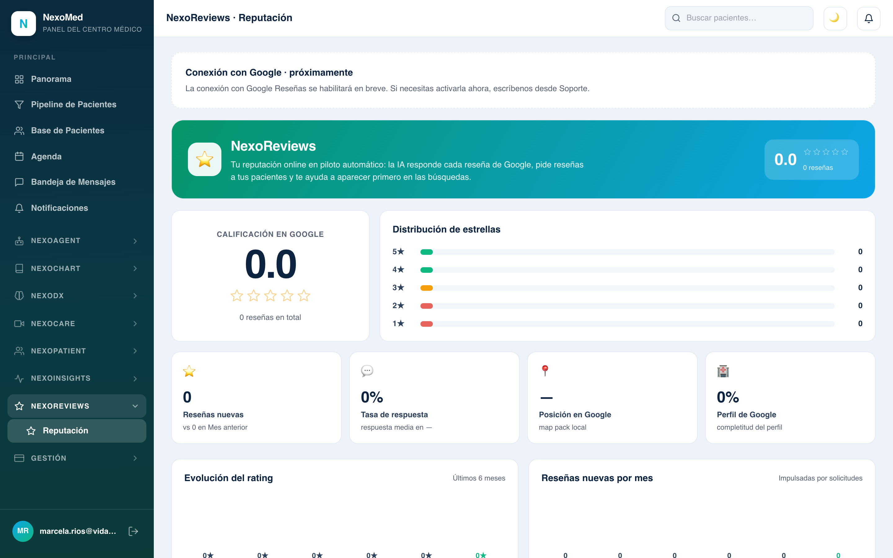 NexoReview AI — reputación con IA